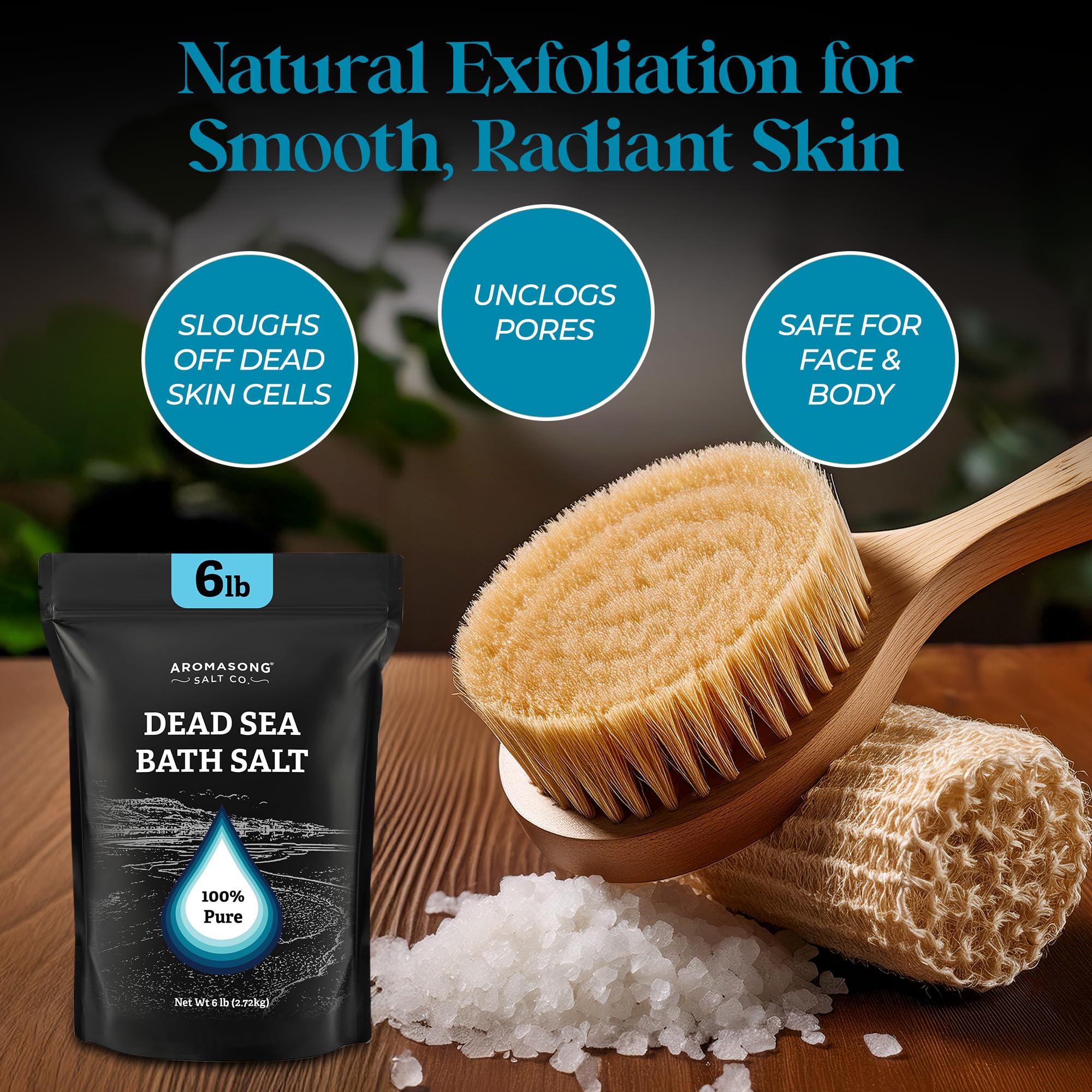Aromasong Sels Mer Morte – soin des pieds dans l’eau chaude
