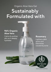 AROMATICA Aloe Vera Gel, relief frais après soleil et hydratation.