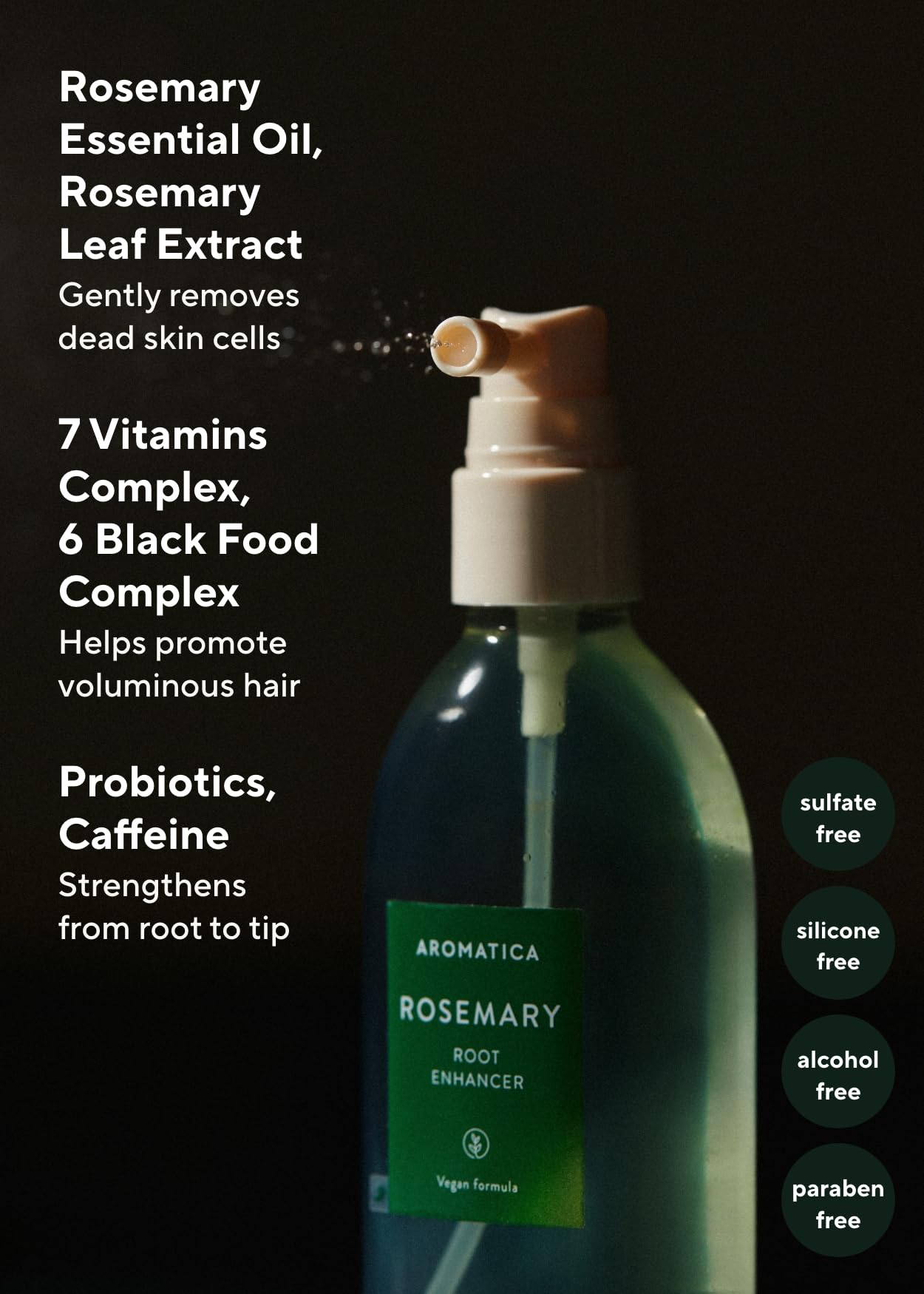 AROMATICA complexe-noir-aliments-eau-riz-noir, soin capillaire riche en nutriments