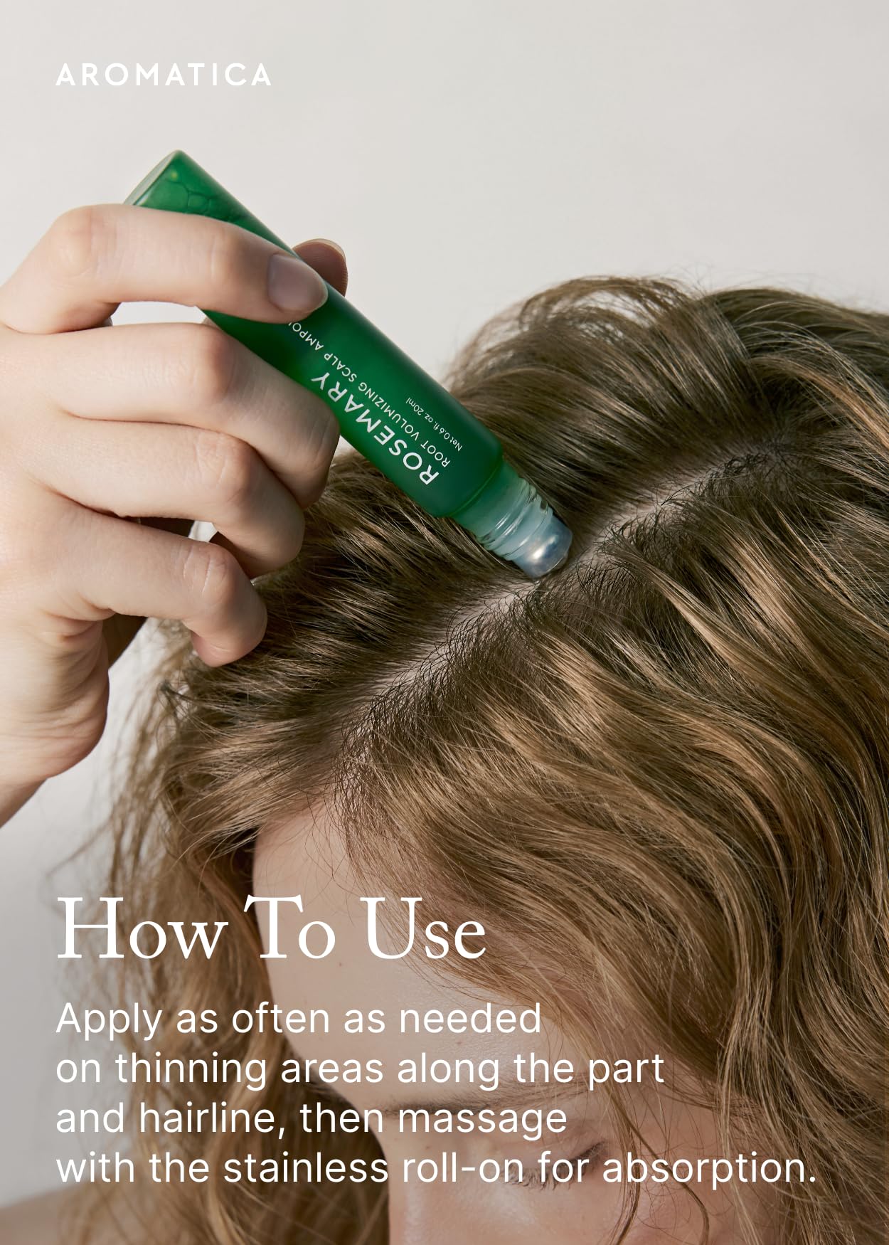 AROMATICA Formule vegan sans silicone, sulfates et parabènes.