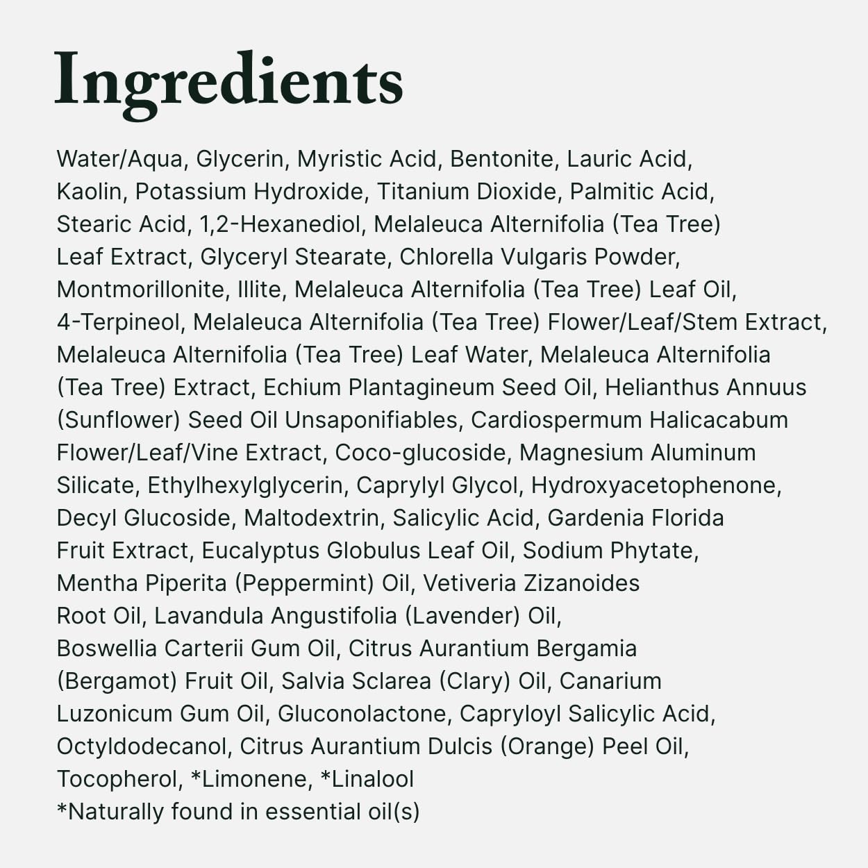 Formule végétale sans additifs agressifs