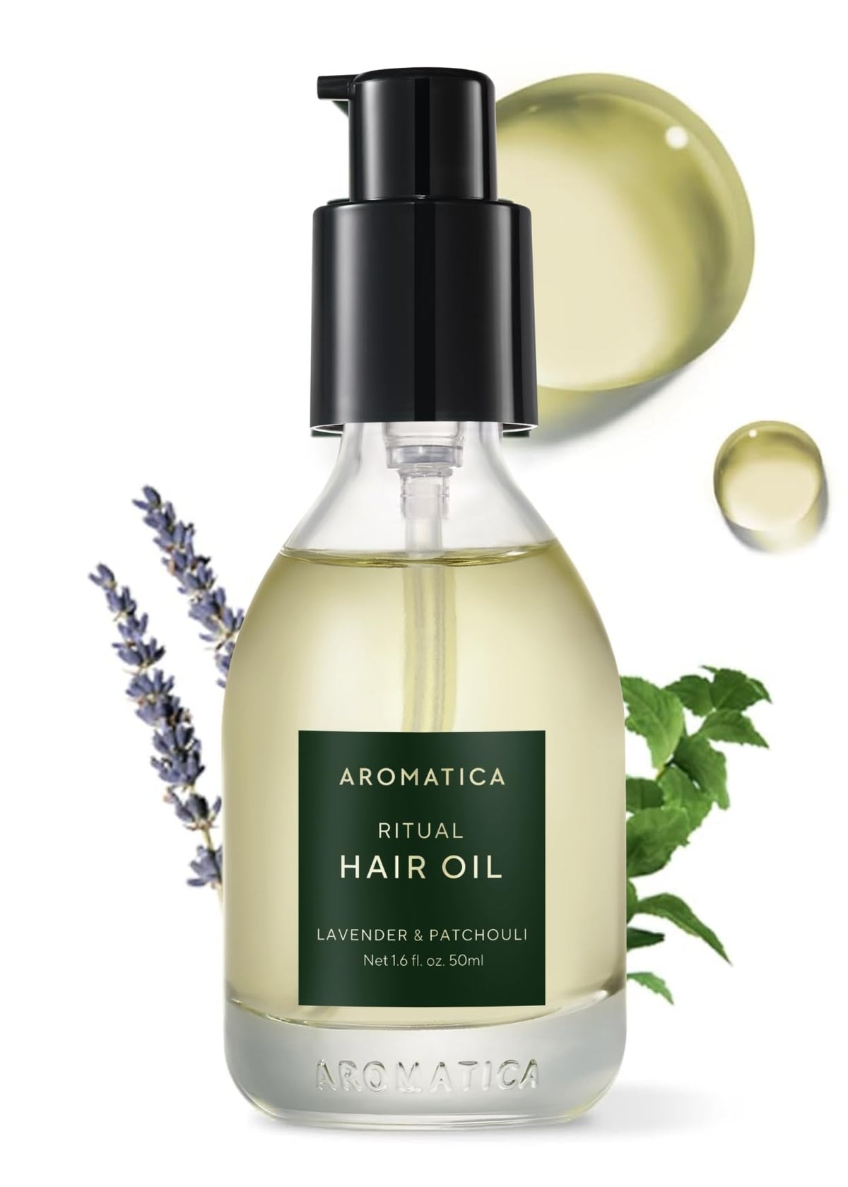 AROMATICA Rituel Lavande & Patchouli – Bouteille, brillance naturelle pour cheveux