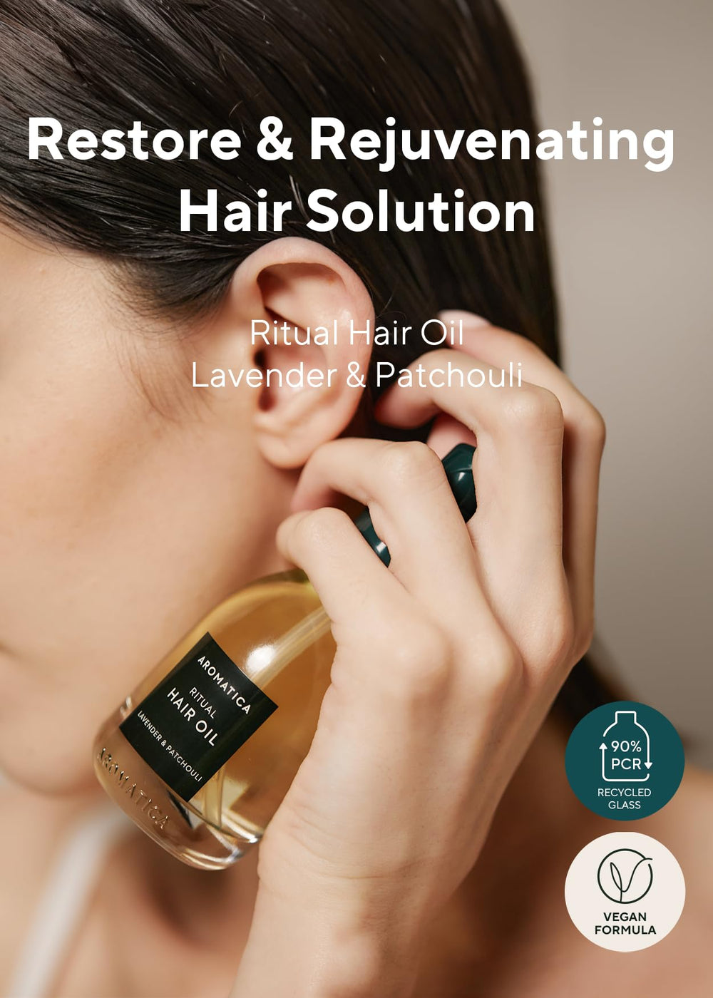 AROMATICA Rituel Lavande & Patchouli – Application sur cheveux mouillés facilite le démêlage