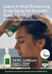 AROMATICA Root Enhancer, massage du cuir chevelu pour une sensation rafraîchissante