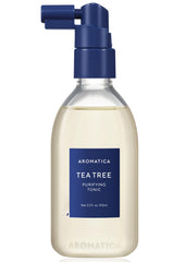 AROMATICA Tea Tree Purifying Tonic, bouteille, rafraîchit le cuir chevelu sans gras
