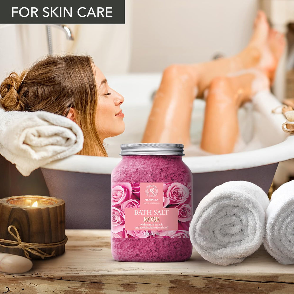 AROMATIKA ambiance-bain-rose: atmosphère spa à domicile et détente.