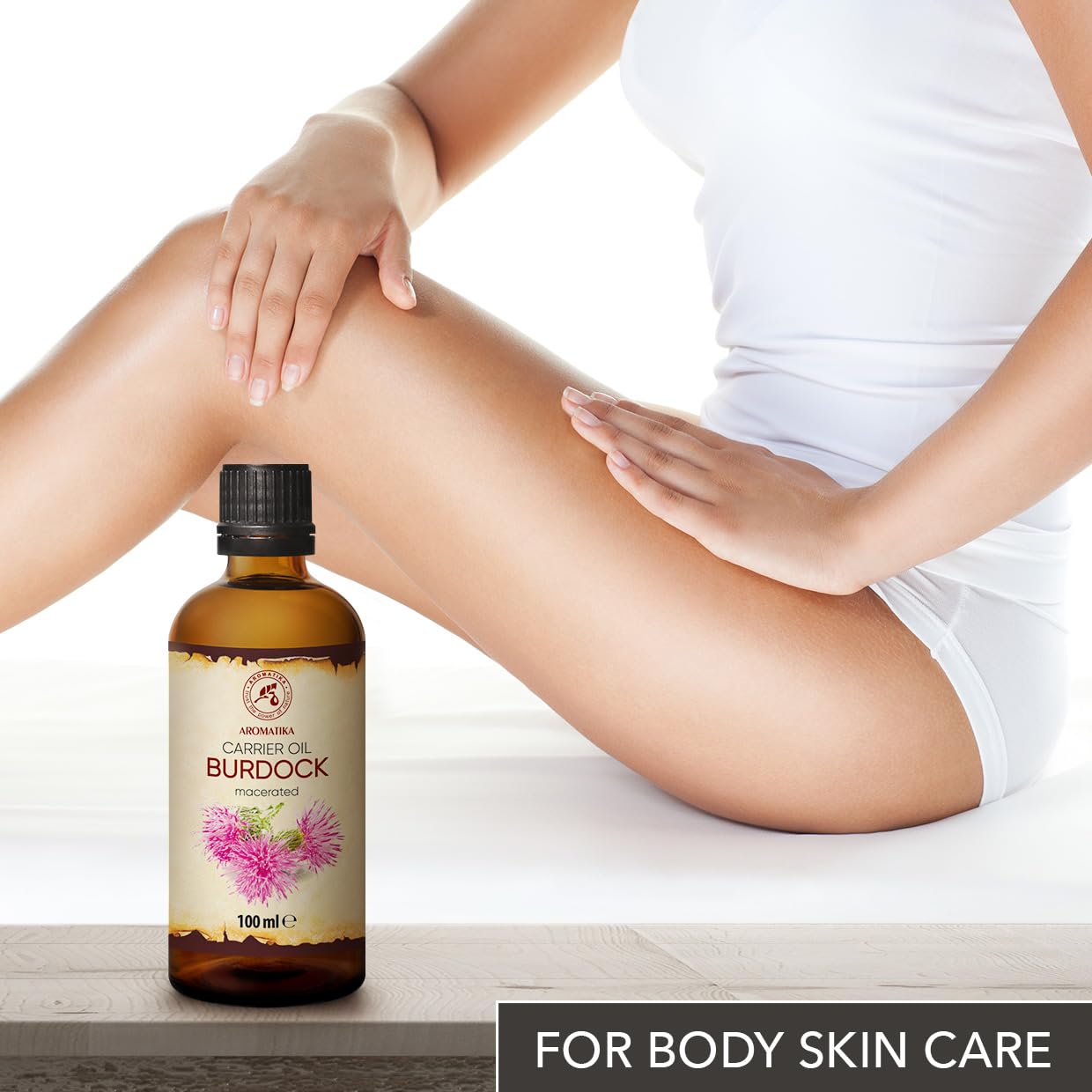 AROMATIKA Bardane huile, base polyvalente pour mélanges d'huiles essentielles.