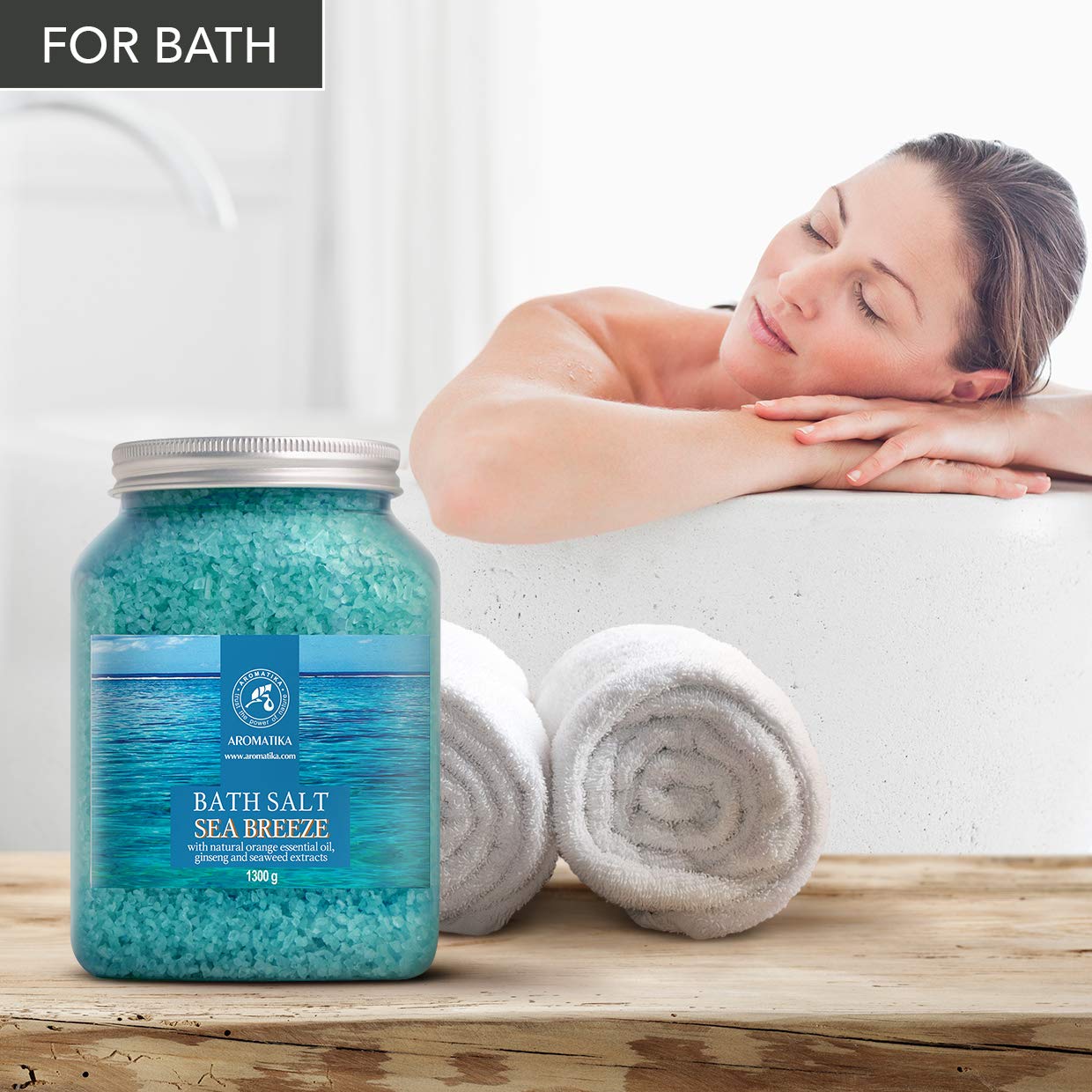 AROMATIKA Sel Bain ambiance-relaxante: atmosphère paisible pour votre salle de bains.