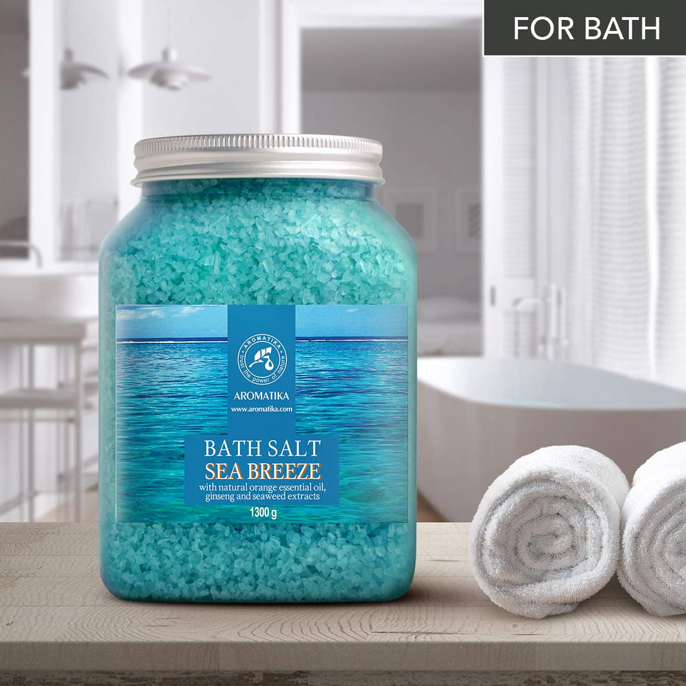 AROMATIKA Sel Bain extraits-ginseng: enrichi d'extraits marins pour énergie douce.