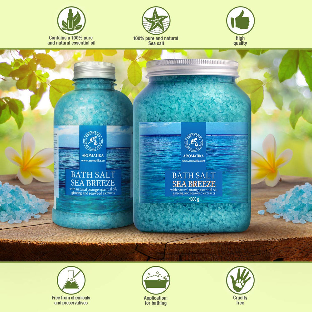 AROMATIKA Sel Bain huile-orange: senteur agrume pour éveil sensoriel.