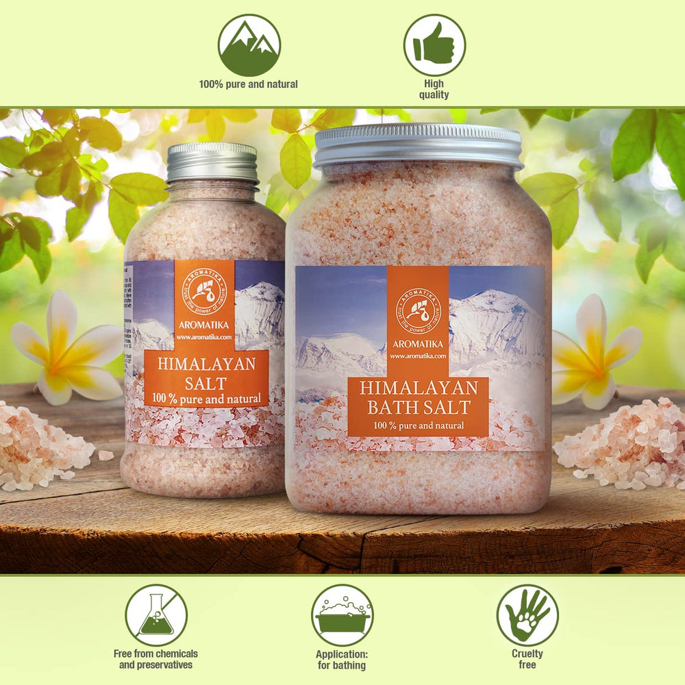 AROMATIKA Sel Rose Himalaya: bouteille prête à ajouter dans le bain