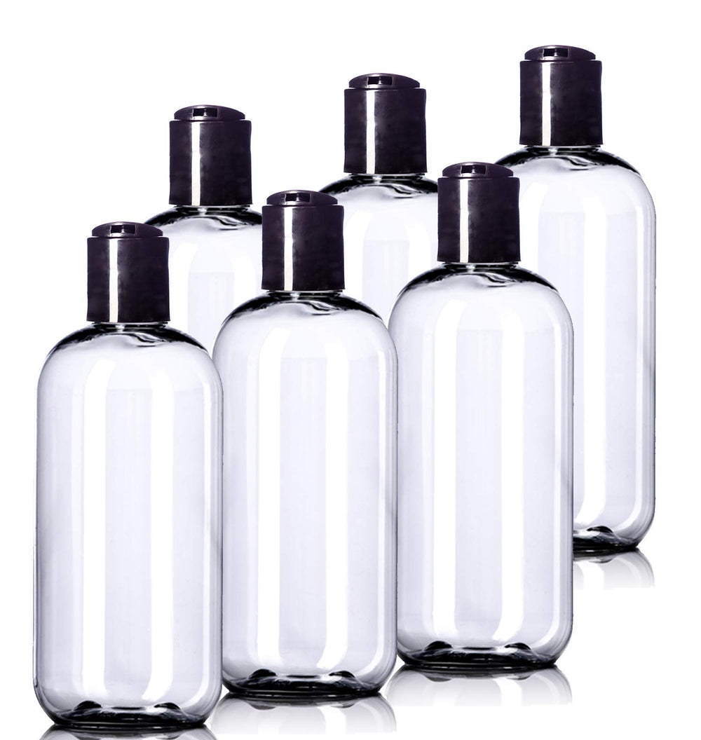Aromine: bouteilles plastique 8oz avec capuchon disque, faciles à transporter en voyage.