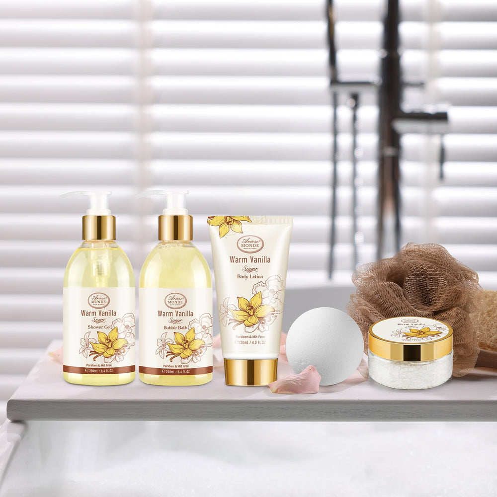 ArioseMonde coffret-spa-vanille-ensemble: soin spa complet à domicile.