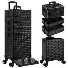 AROUs train-case maquillage roulant offrant un rangement sûr et pratique pour les déplacements