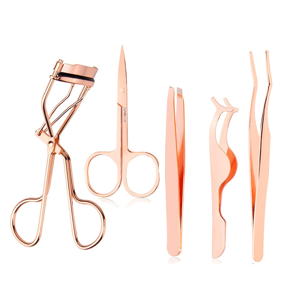Arroyner ensemble outils cils rose doré, pratique pour appliquer facilement des faux cils.