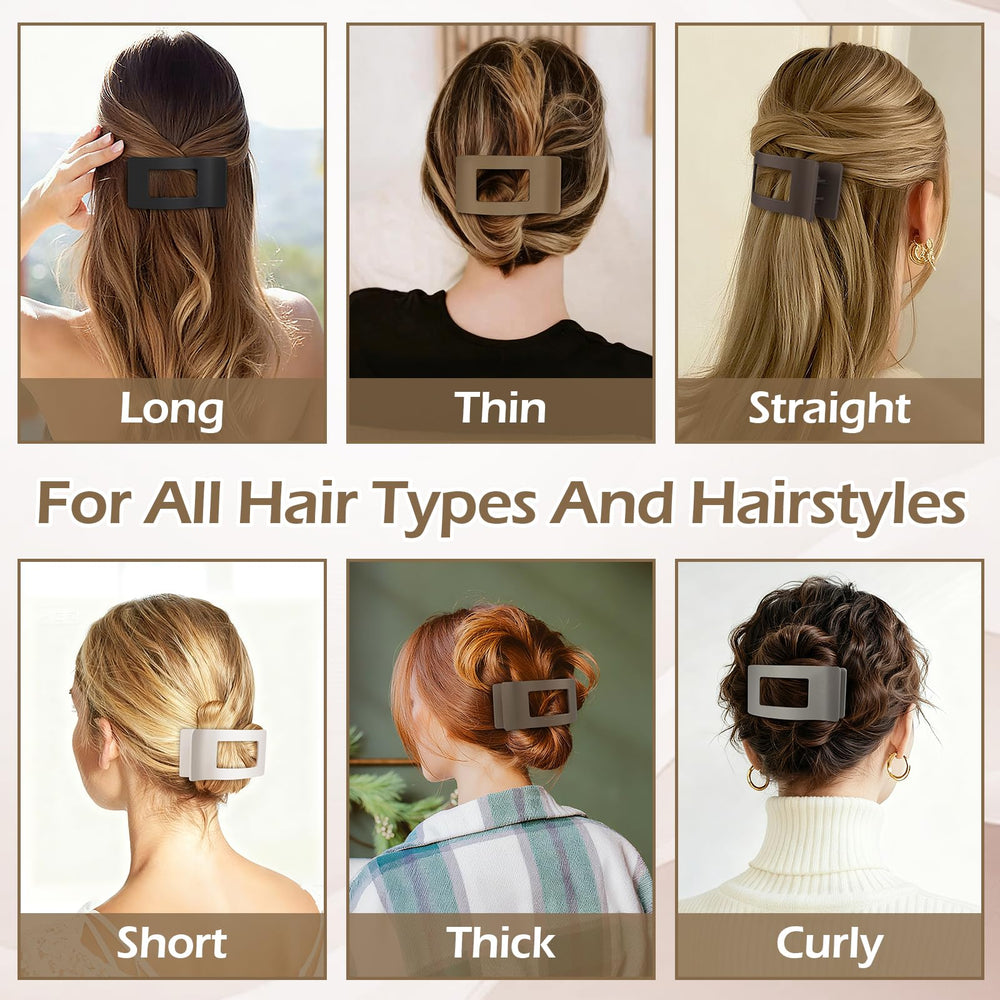 Pince Artchita à cheveux plats rose poudré, accessoire quotidien élégant.