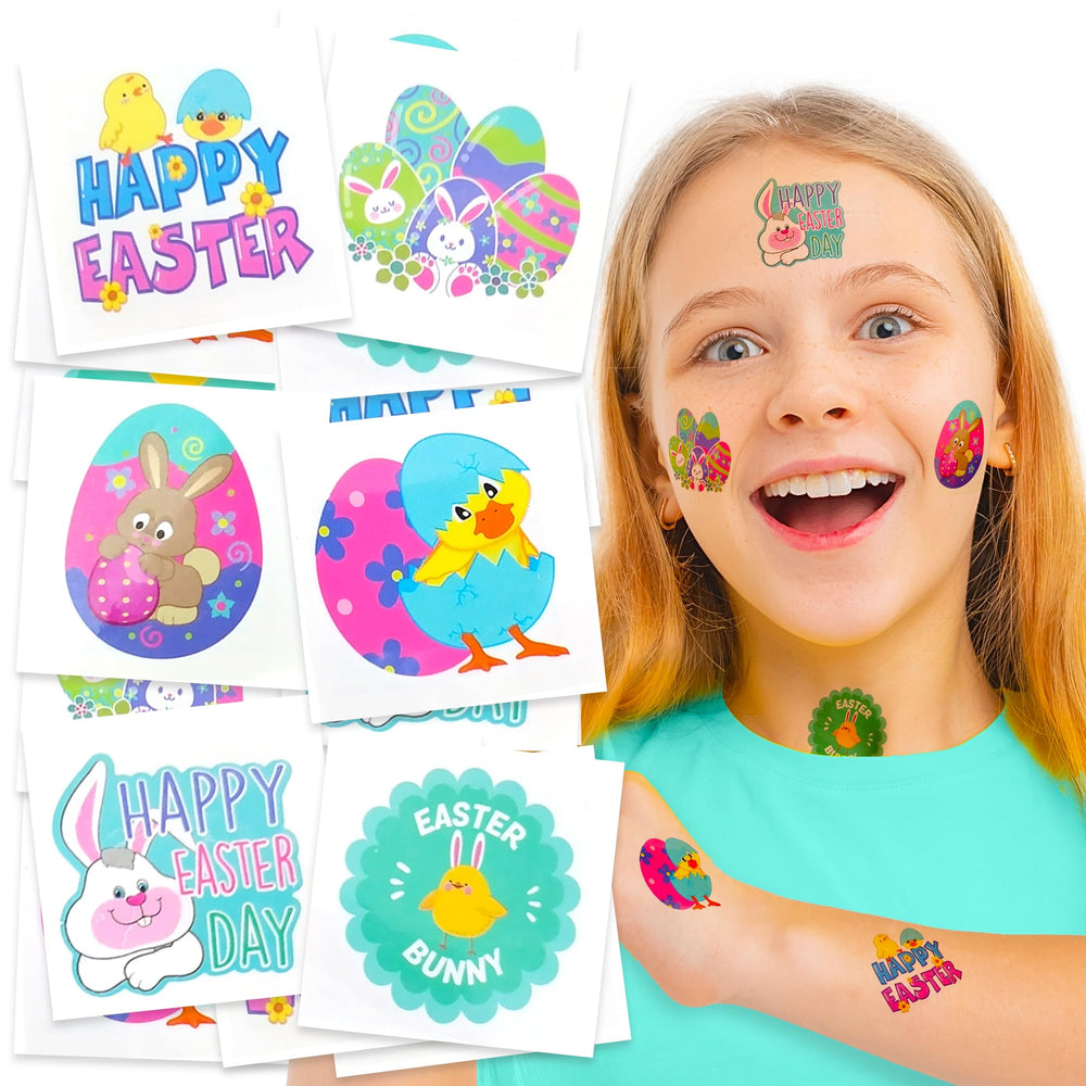 Tatouage lapin ArtCreativity Paques, design mignon pour les activités créatives.