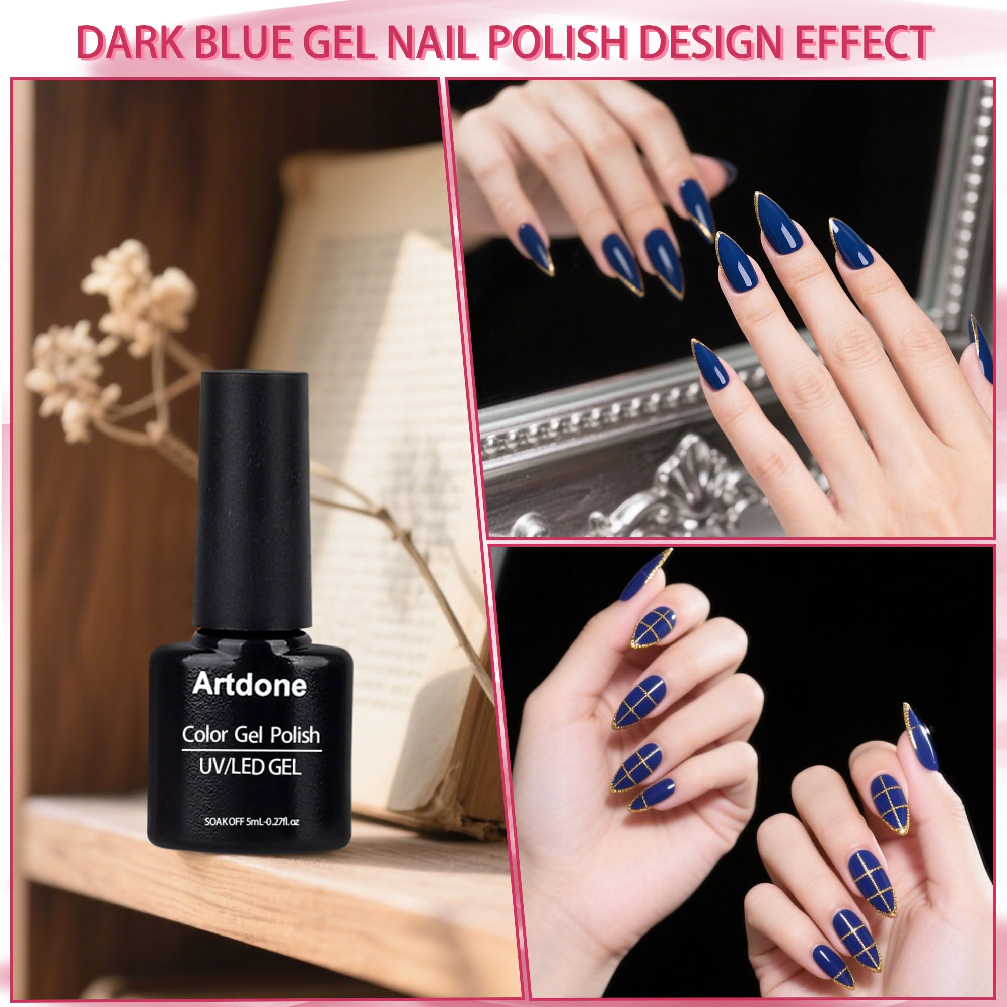 Artdone emballage kit vernis gel – emballage soigné, idéal comme cadeau.