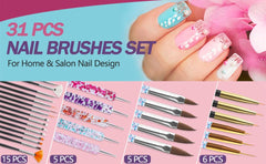 Artdone pinceaux-detail-ongles-fin: pinceaux fins pour lignes nettes et précises.