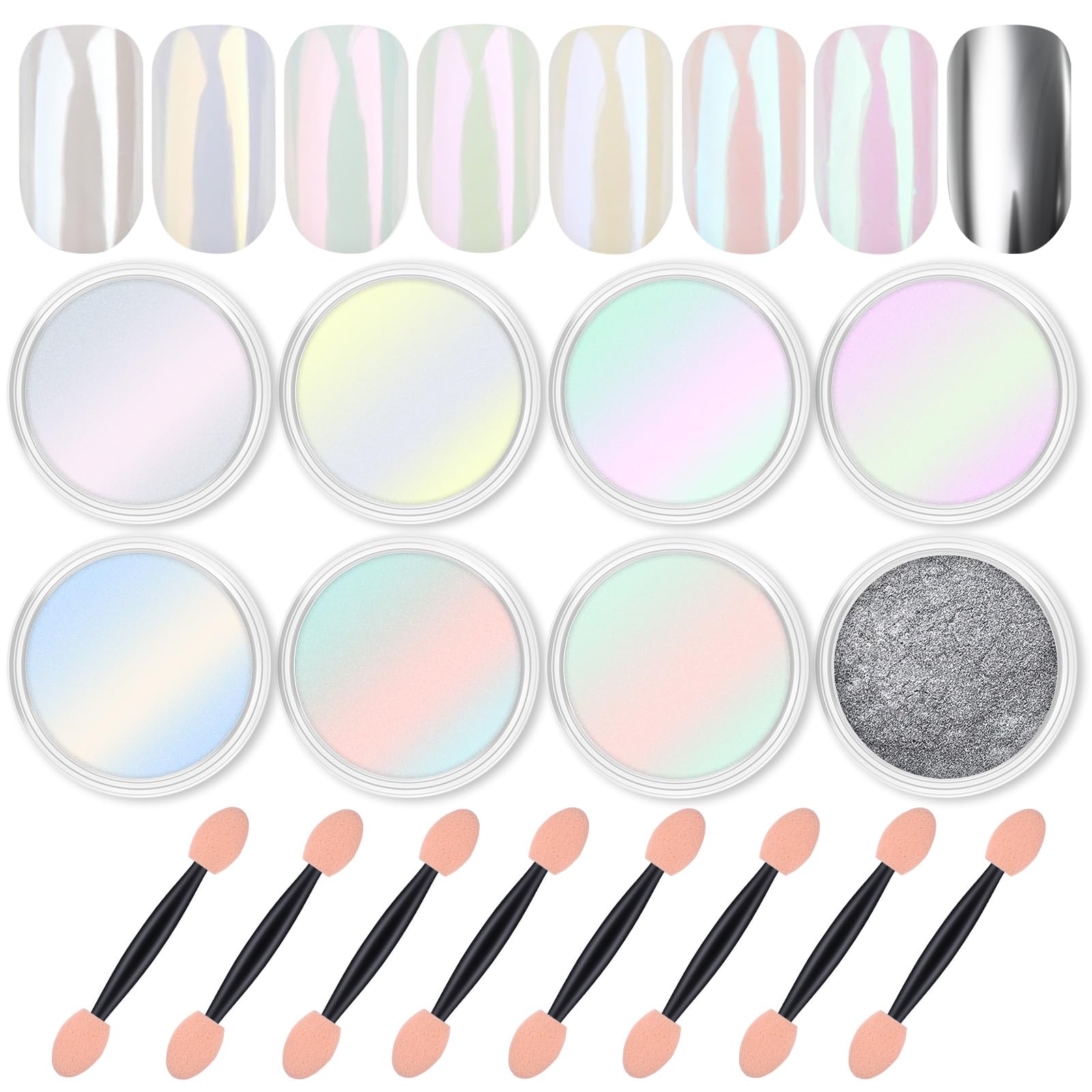 Pots Artdone chrome ongles pour obtenir des reflets miroir