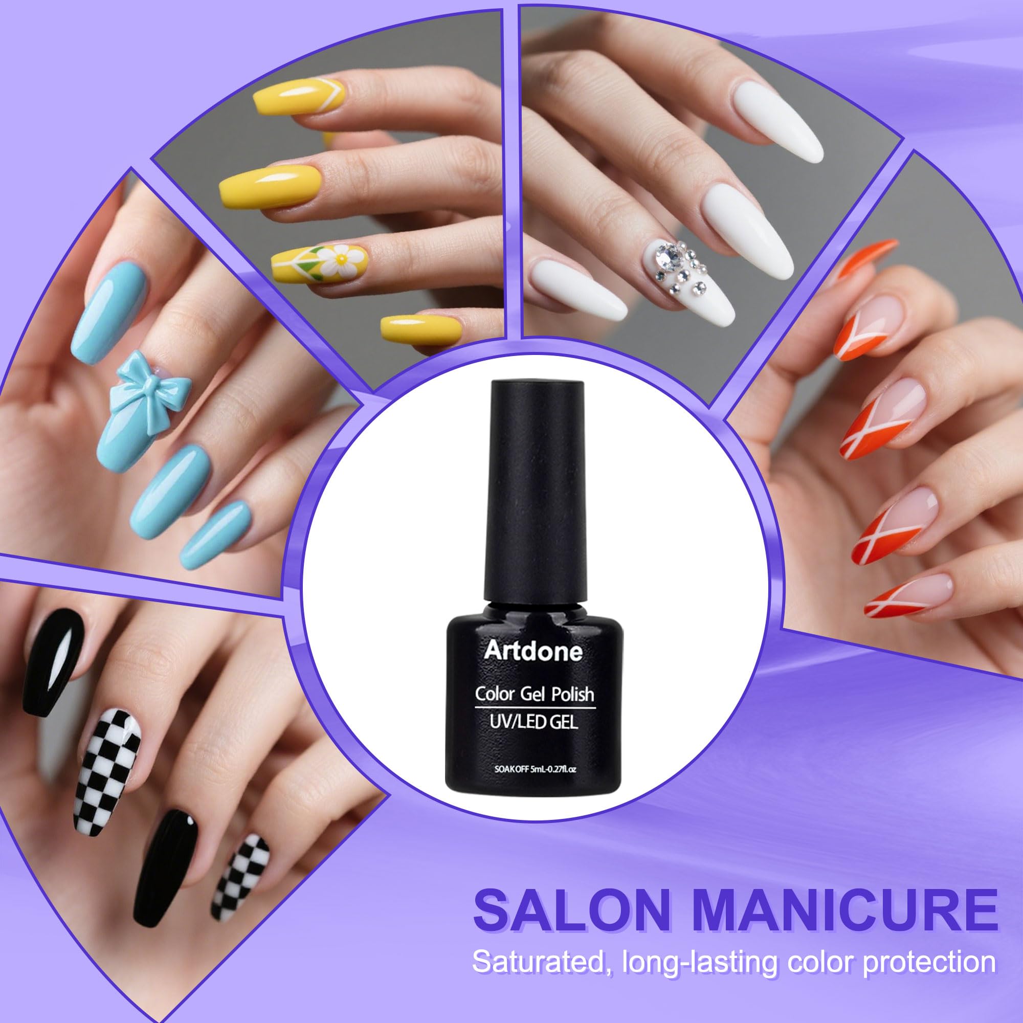 Artdone vernis gel brillant pour une finition lumineuse