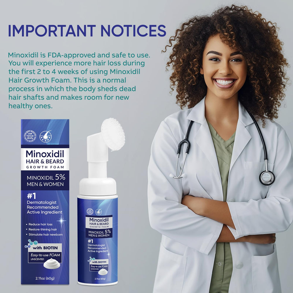 Emballage pratique Artimore Minoxidil Mousse 113 ml