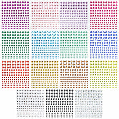 Artistbeauty rhinestones visage adhésifs, 4 tailles, éclat brillant pour nail art et maquillage.