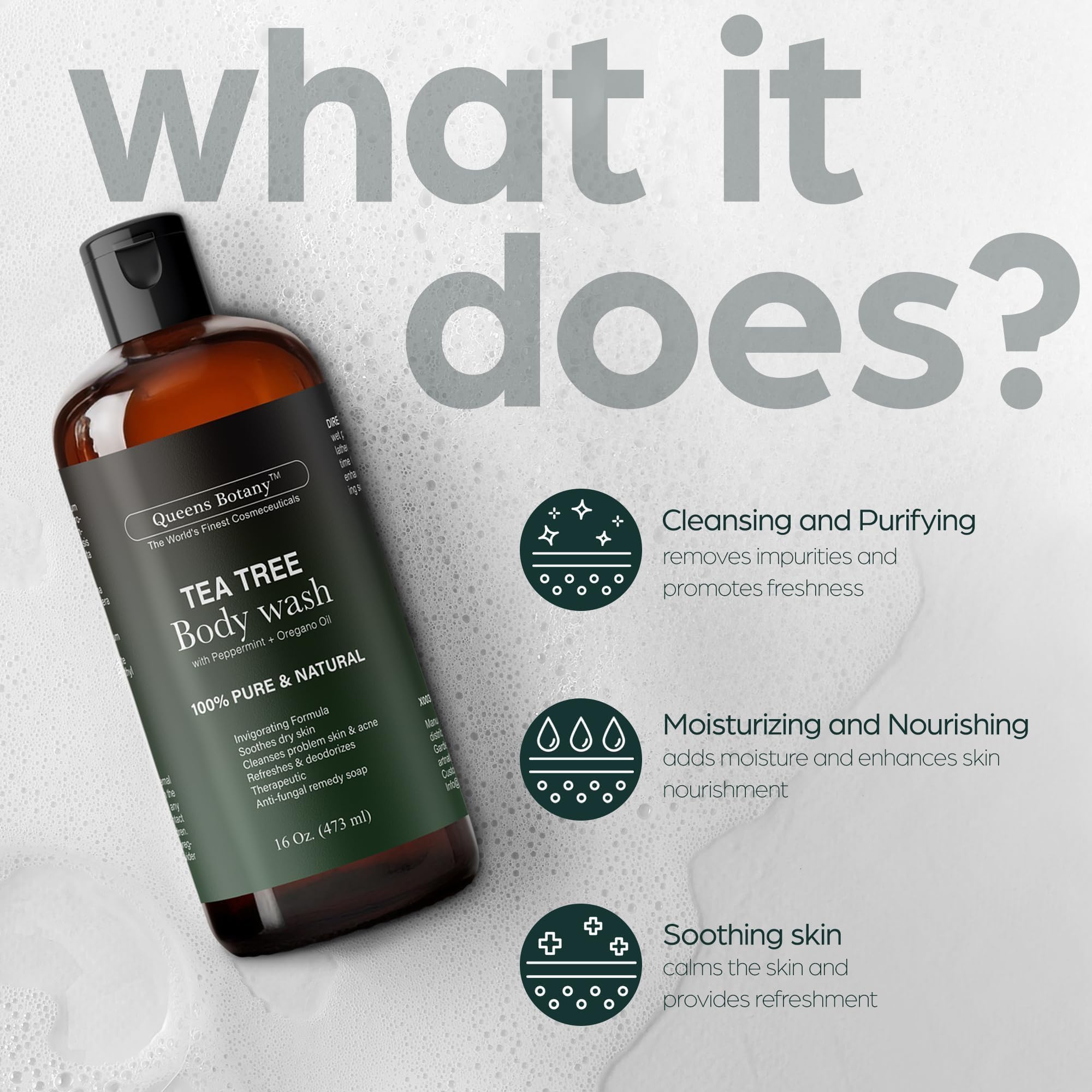 Artnaturals Bouteille-bain-arbre-a-the-douceur: hydratation légère après chaque douche.