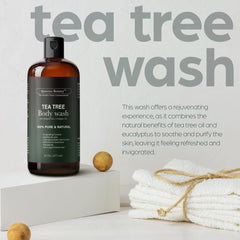 Artnaturals Bouteille-bain-arbre-a-the-mousse-cremeuse: mousse riche pour une douceur enveloppante.