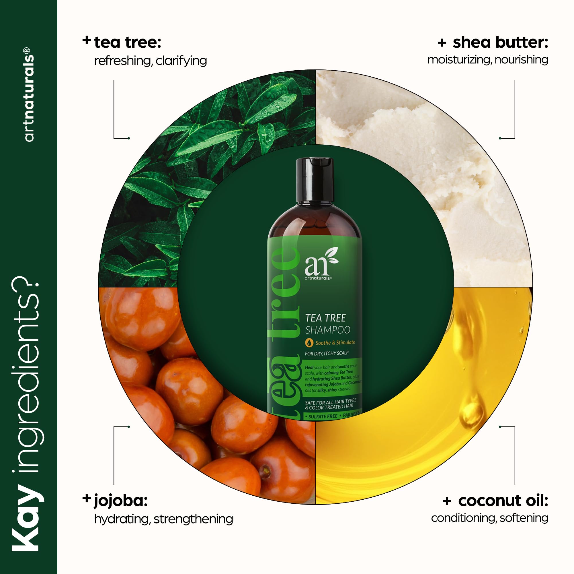 Artnaturals Conditionneur arbre à thé – cheveux brillants après utilisation