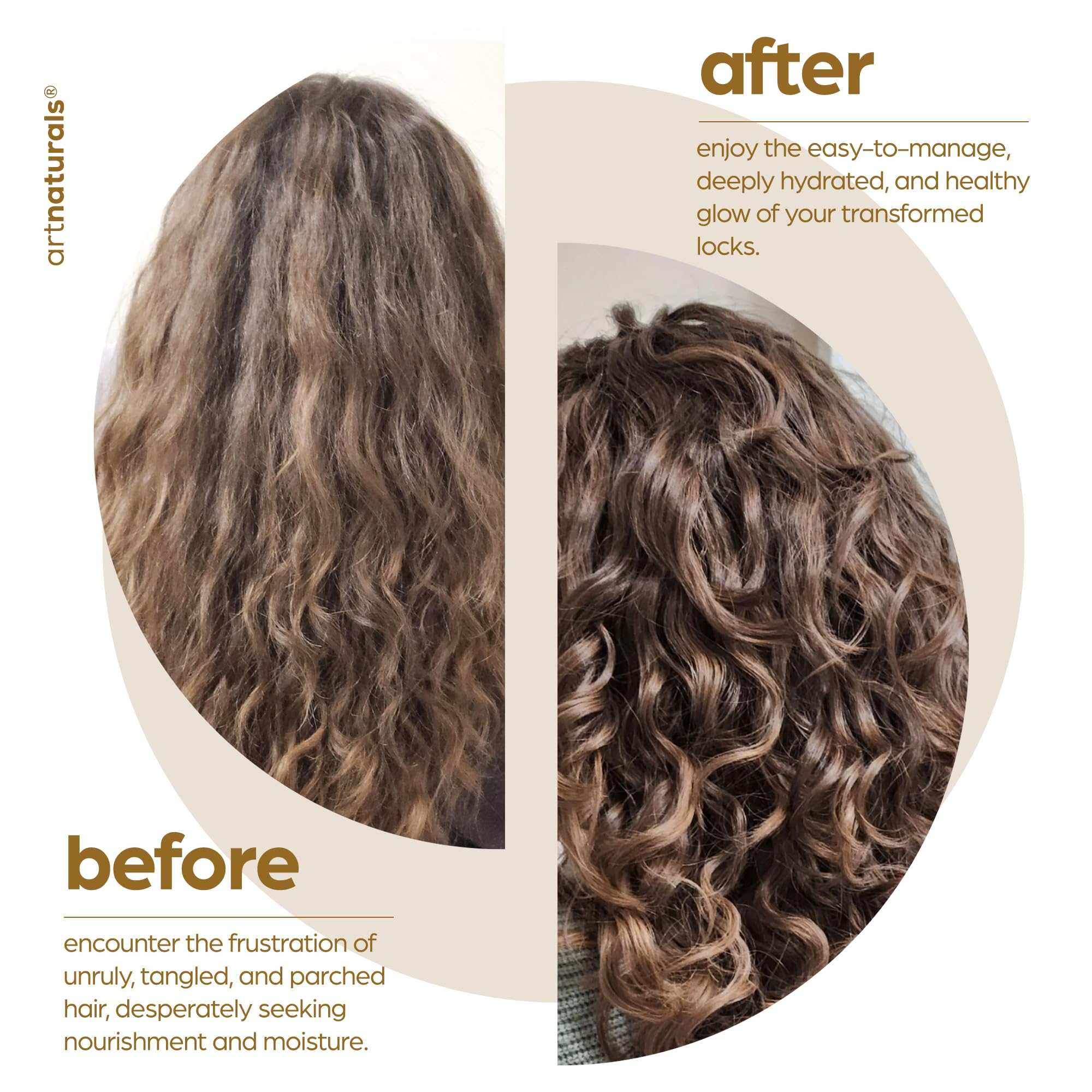 Artnaturals huile argane – nourrit cheveux secs sans gras