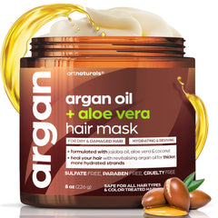 Artnaturals masque-cheveux argan-bouteille: hydratation profonde et douceur.