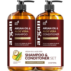 Artnaturals Shampoing Argan Keratine – bouteille élégante qui hydrate et nourrit les cheveux