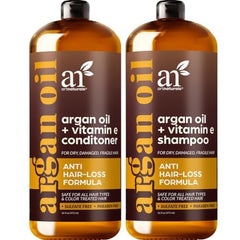 ArtNaturals Shampoing Argan Marocain en bouteille, revitalise le cuir chevelu et favorise la vitalité.