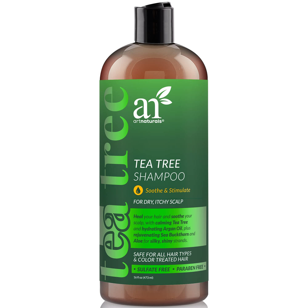 Artnaturals Shampoing arbre à thé – bouteille 473 ml, apaisement du cuir chevelu.