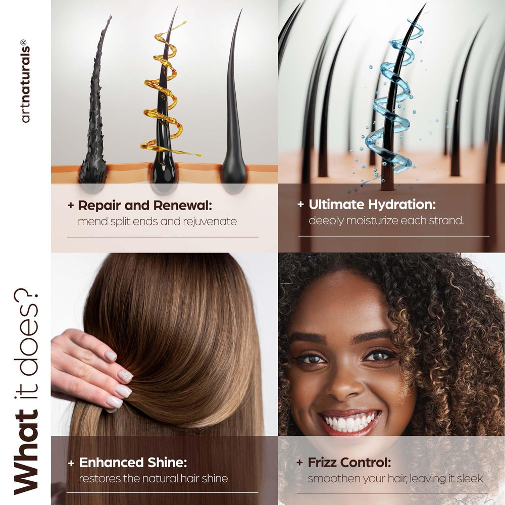 Artnaturals Texture brillante cheveux Argan, douceur et éclat