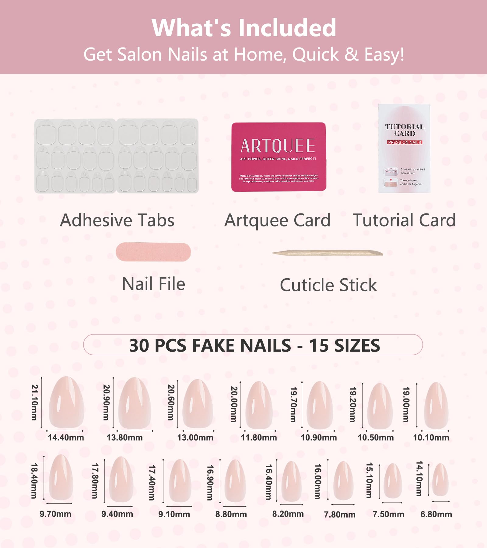 Ongles Artquee durables et confortables pour une tenue prolongée.