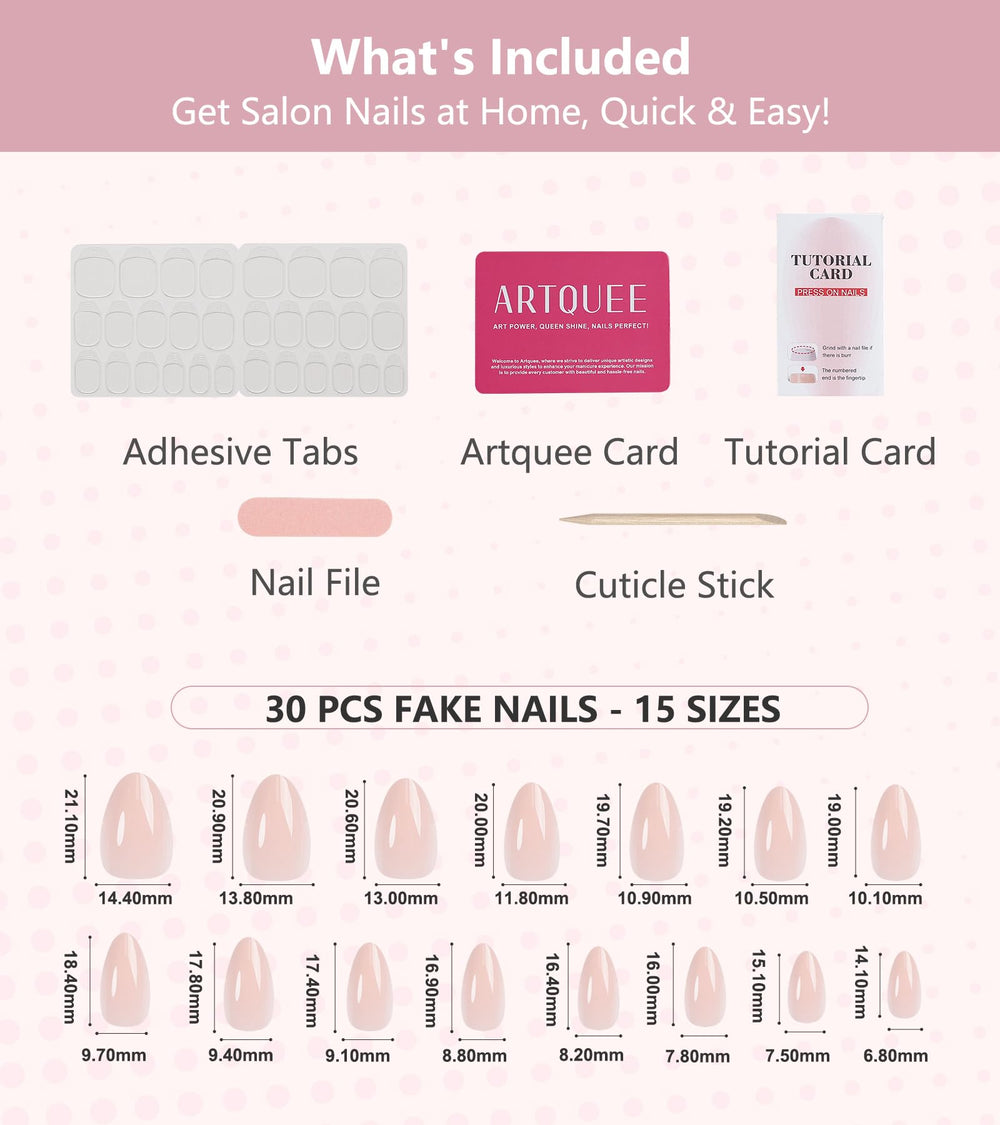 Ongles Artquee durables et confortables pour une tenue prolongée.