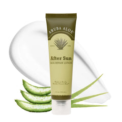ARUBA ALOE après-soleil lotion en flacon, hydratation rapide pour la peau.