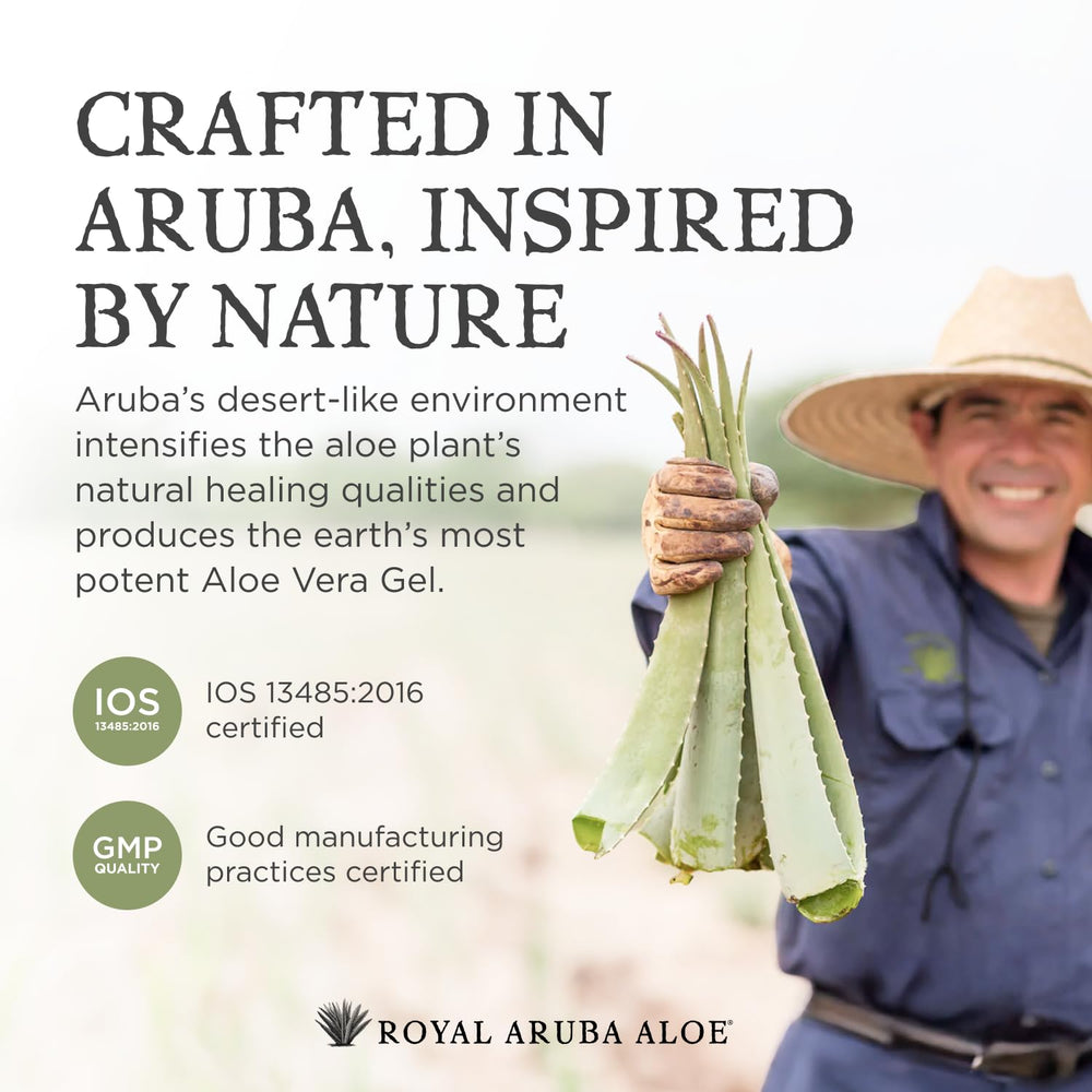ARUBA ALOE texture légère et absorption rapide sans résidu gras.