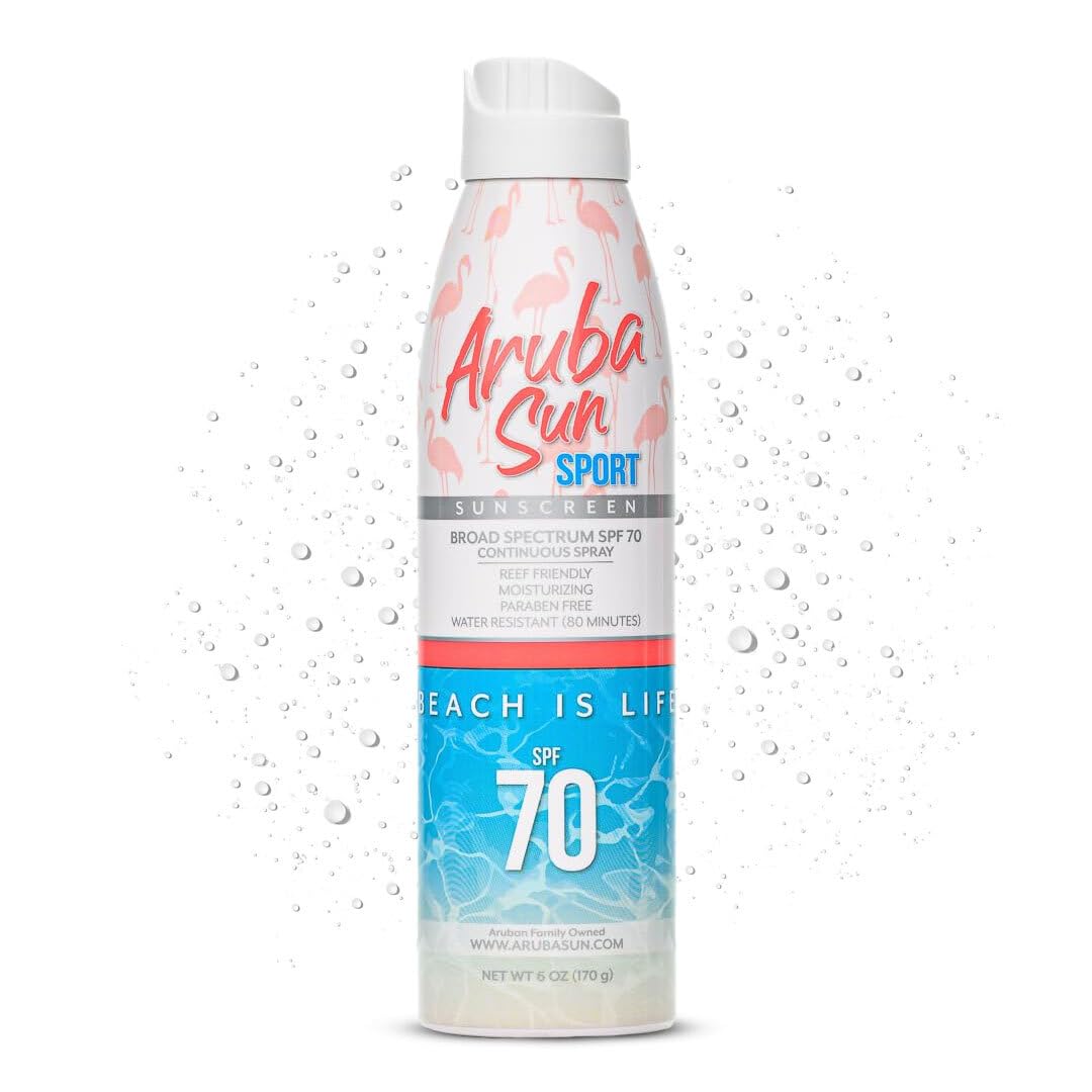 ARUBA SUN SPF70 pulvérisateur-bouteille, application rapide et pratique