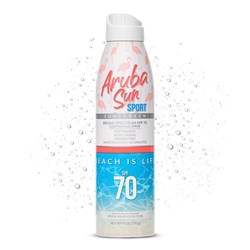 ARUBA SUN SPF70 pulvérisateur-bouteille, application rapide et pratique