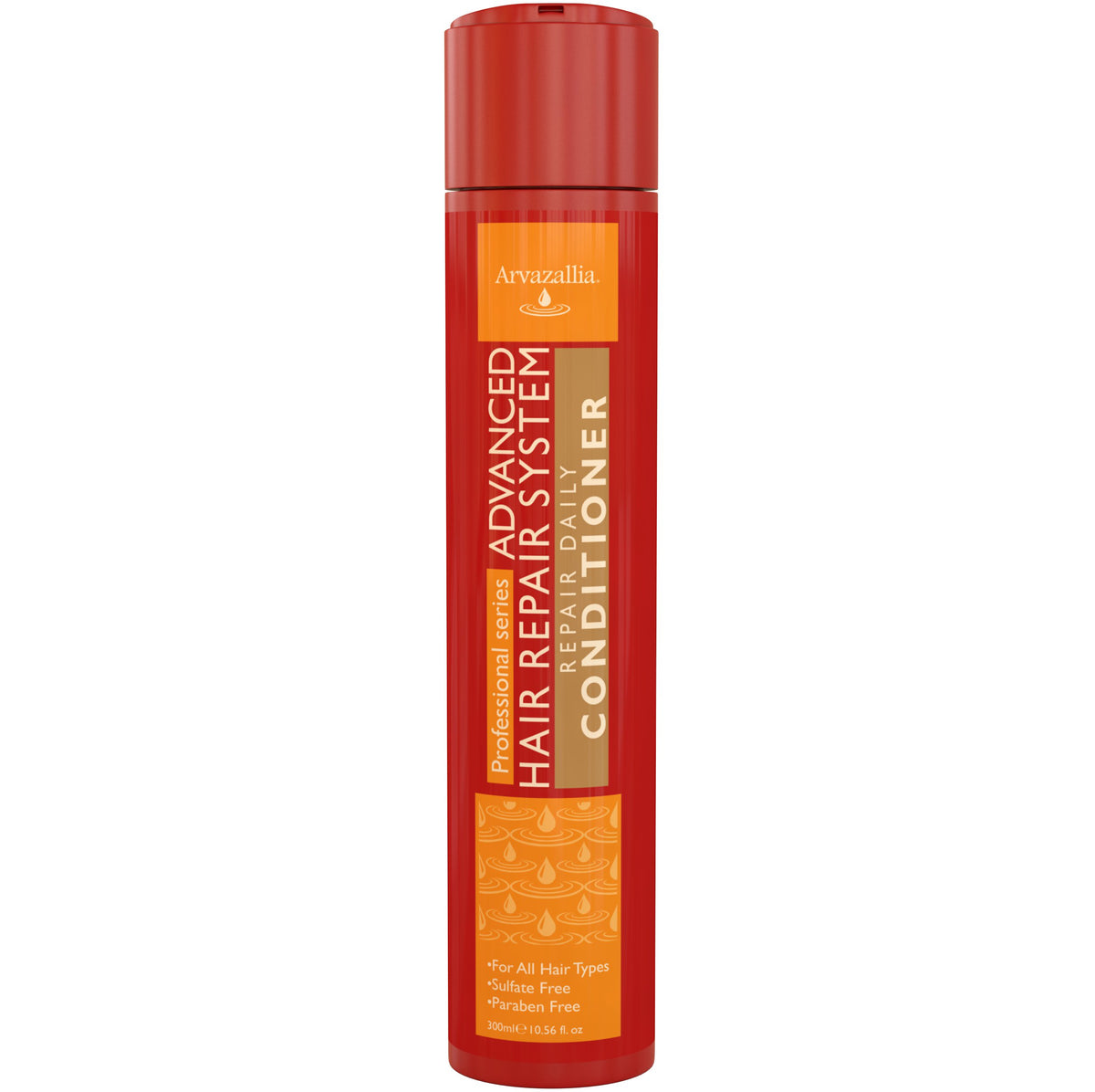 Conditionneur Arvazallia: bouteille frontale, répare et adoucit les cheveux quotidiennement.