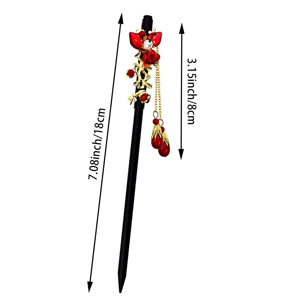 Baguettes Arvintas japonaises en bois, design fleurs pour un style raffiné.