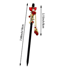 Baguettes Arvintas japonaises en bois, design fleurs pour un style raffiné.