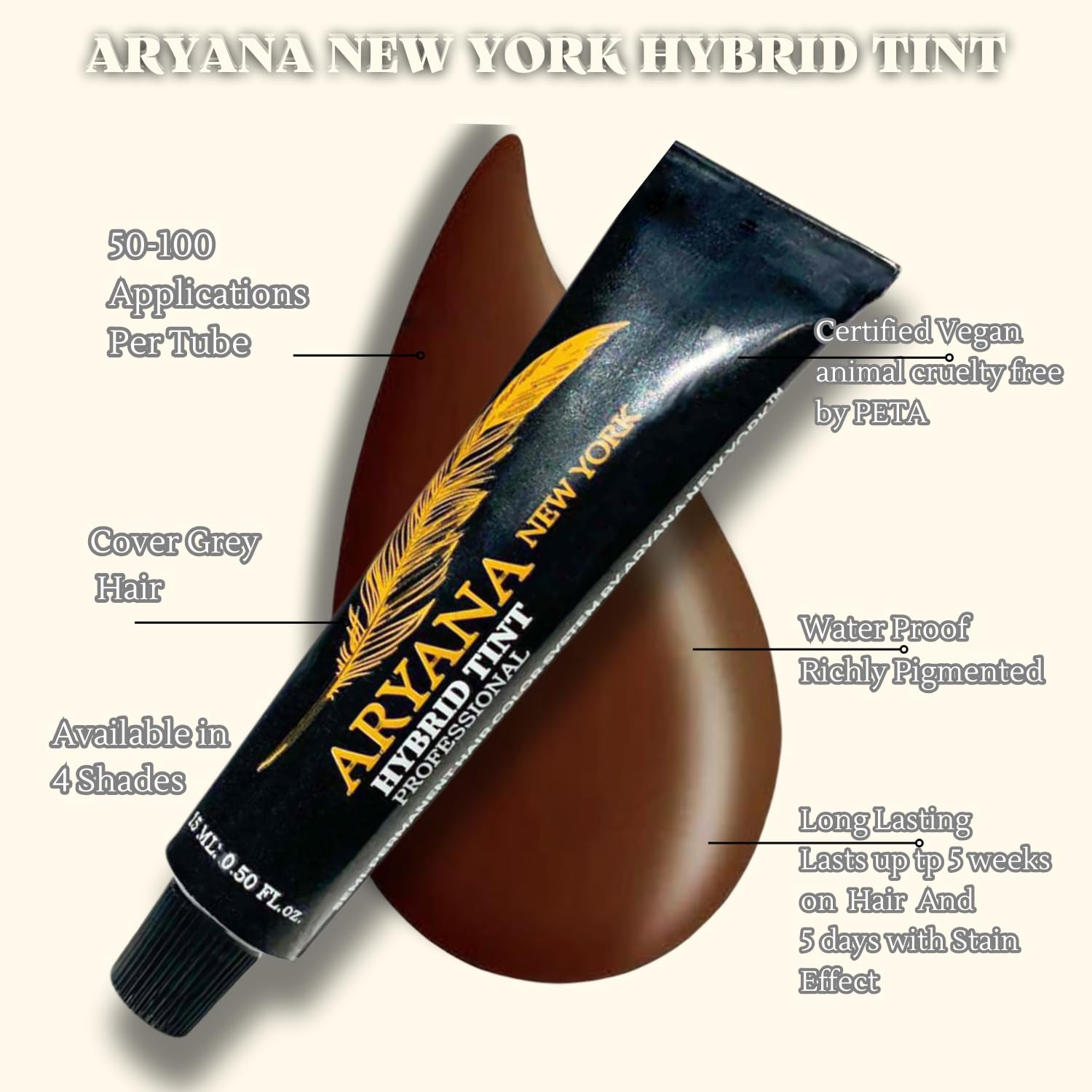 ARYANA NEW YORK Hybrid Color Kit: plat de mélange pratique pour une application précise