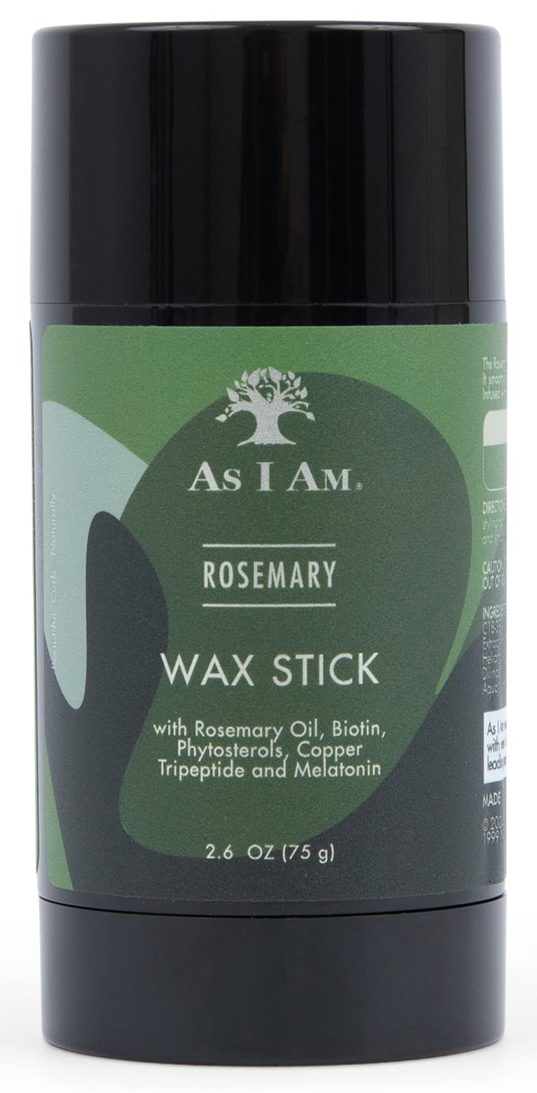 As I Am bâton cire cheveux romarin: maintien flexible pour un style rapide.