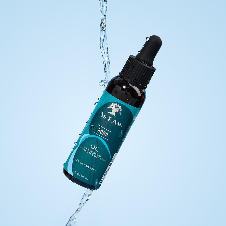 As I Am Bond Oil : format 2 oz, pratique en voyage et routine.