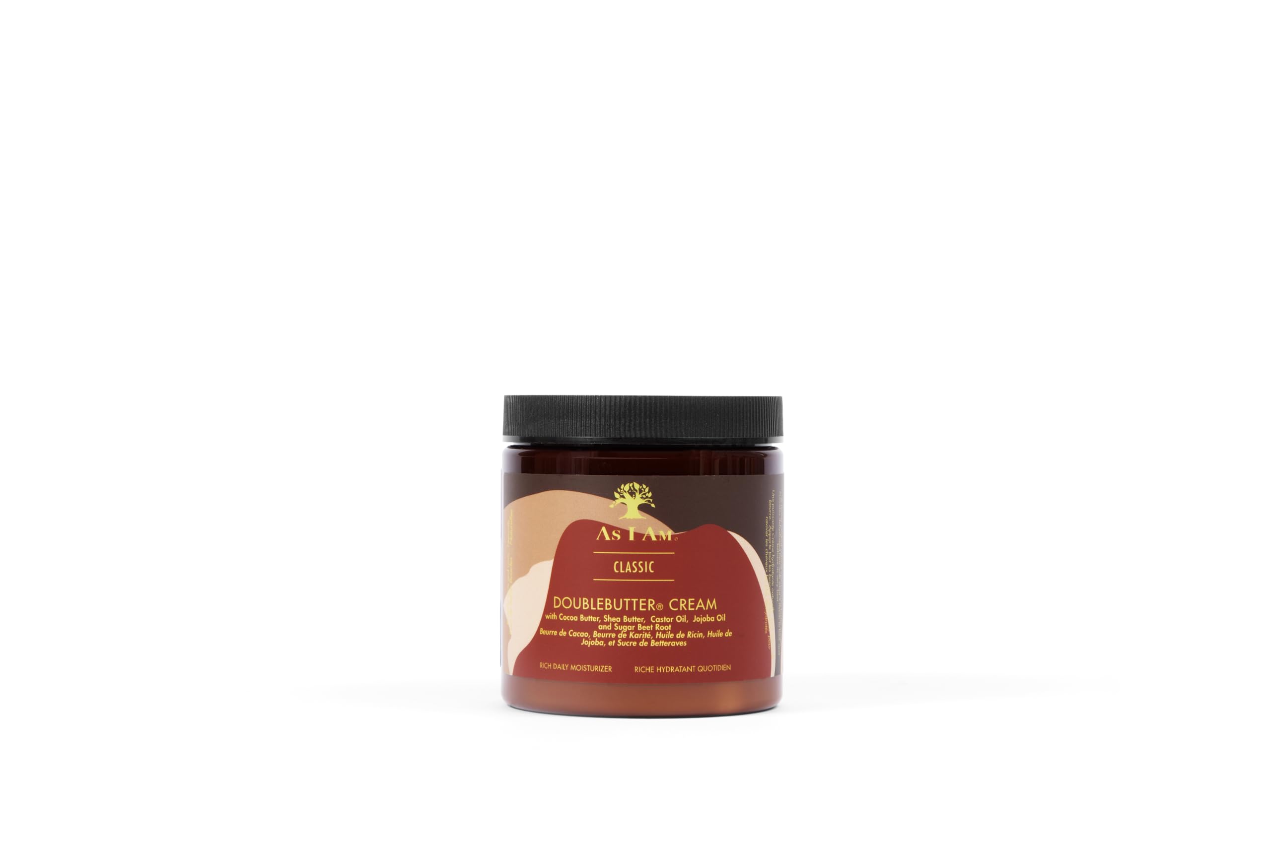 As I Am Double Butter Cream – bouteille 8 onces, hydratation durable pour boucles