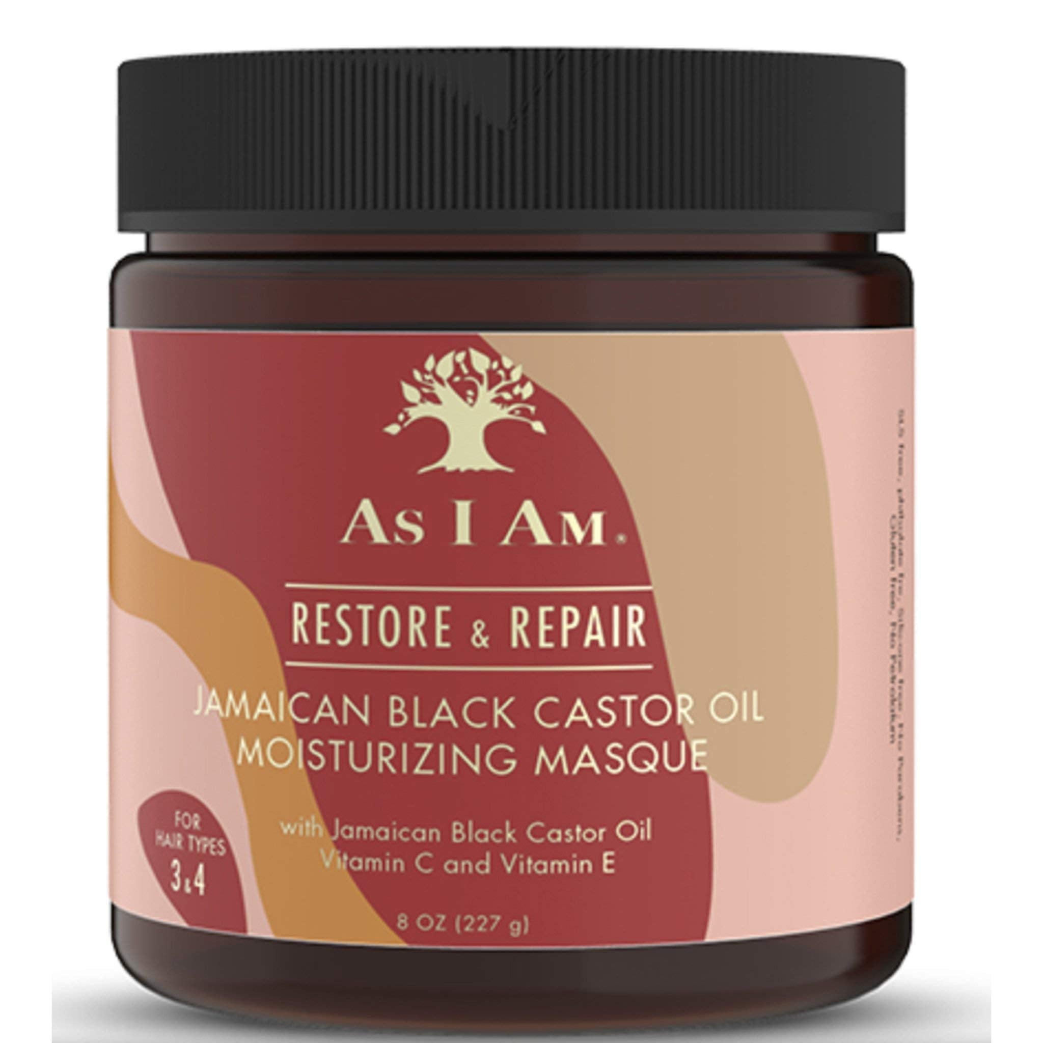 Application du masque As I Am JBCO sur cheveux pour nourrir les longueurs.